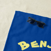 Serviette De Plage Mouette drôle avec frites dessin animé (En situation)