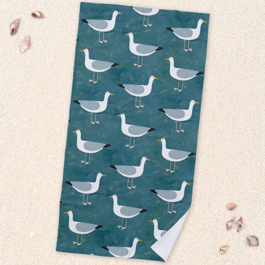 Serviette De Plage Mouettes marines