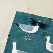 Serviette De Plage Mouettes Nautiques (En situation)