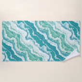 Serviette De Plage mousse de mer marbrée : (Devant)