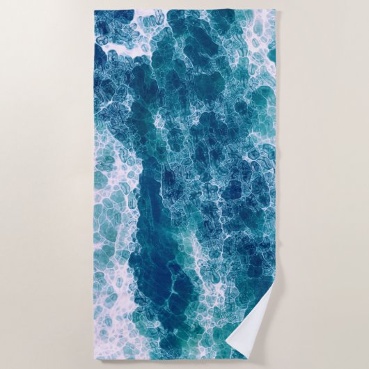 Serviette De Plage Mousse mer (Devant)