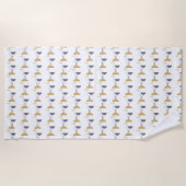 Serviette De Plage moustache (Devant)