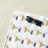 Serviette De Plage moustache (En situation)