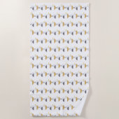 Serviette De Plage moustache (Devant)