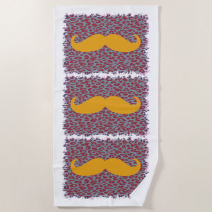 Serviette De Plage Moustache drôle #15