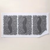 Serviette De Plage Moustache drôle #20 (Devant)