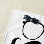 Serviette De Plage Moustache drôle #23 (En situation)