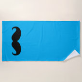 Serviette De Plage Moustache drôle #27 (Devant)