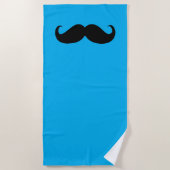 Serviette De Plage Moustache drôle #27 (Devant)