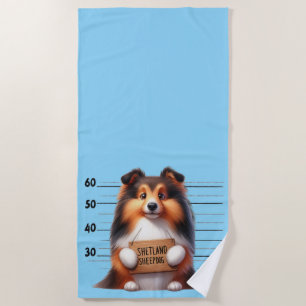 Serviette De Plage Mouton Shetland vilain