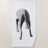 Serviette De Plage Mouvement en monochrome (Devant)