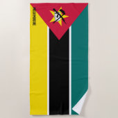 Serviette De Plage Mozambique Drapeau splendide patriotique (Devant)