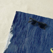 Serviette de plage Mr. et Mrs. Ocean Waves (En situation)