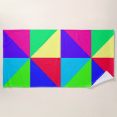 Serviette de plage multicolore (Devant)