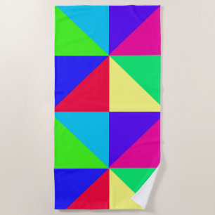 Serviette de plage multicolore