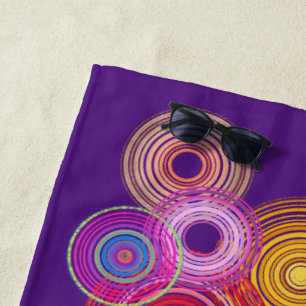 Serviette De Plage Multicolored circles