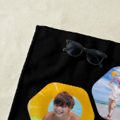 Serviette De Plage Multiphoto Collage simple moderne personnalisé (En situation)