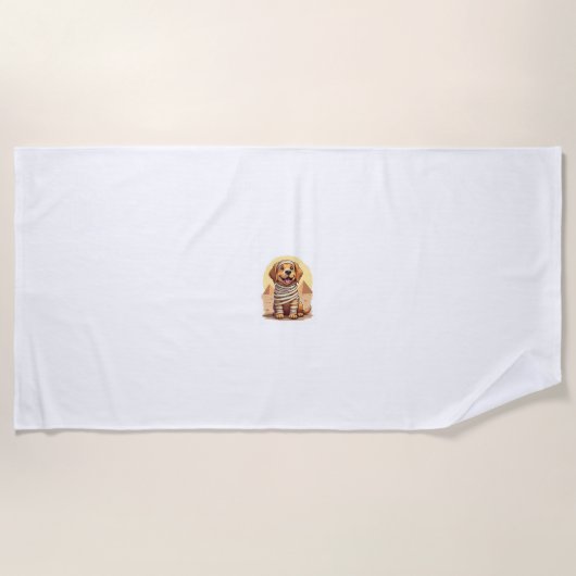 Serviette De Plage Mummy Golden Retriever (Devant)