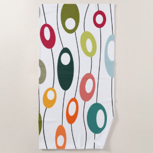 Serviette De Plage Mur des Ovales
