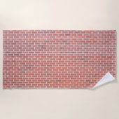 Serviette De Plage Mur en brique drôle (Devant)