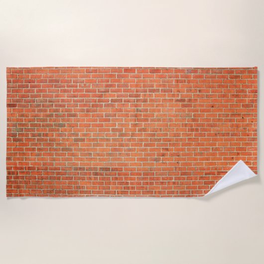 Serviette De Plage Mur en briques (Devant)