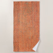 Serviette De Plage Mur en briques (Devant)