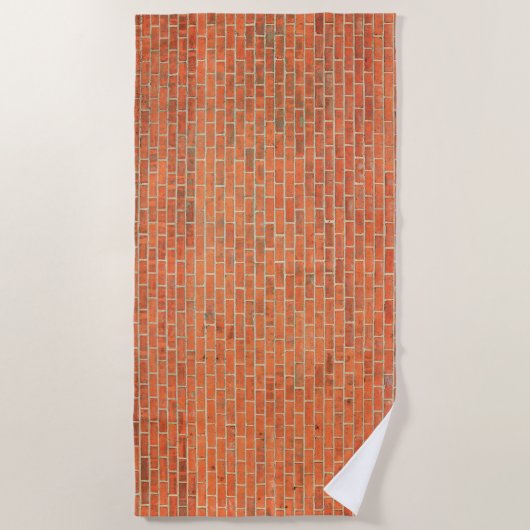 Serviette De Plage Mur en briques (Devant)