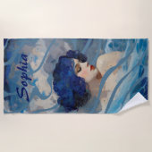Serviette De Plage Murmur de la Déesse de l'Océan (Devant)
