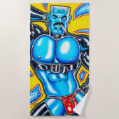 Serviette De Plage Muscle de Mars (Devant)