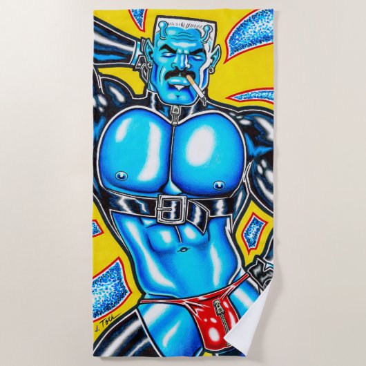 Serviette De Plage Muscle de Mars (Devant)