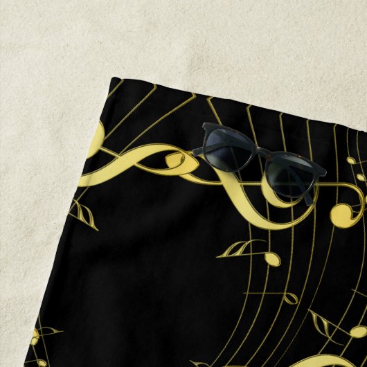 Serviette De Plage Musical (En situation)