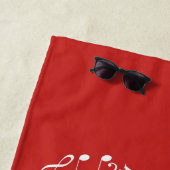 Serviette de plage musicale faite sur commande de (En situation)