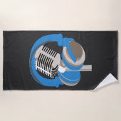 Serviette De Plage Musicien de musique moderne (Devant)