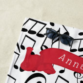 Serviette De Plage Musique (En situation)
