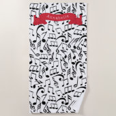 Serviette De Plage Musique (Devant)