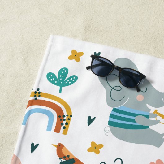 Serviette De Plage Musique cool (En situation)