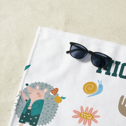 Serviette De Plage Musique de dessin (En situation)