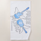Serviette De Plage Musique libre (Devant)