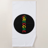 Serviette De Plage Musique reggae (Devant)