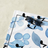 Serviette De Plage Musique rétro et florale (En situation)