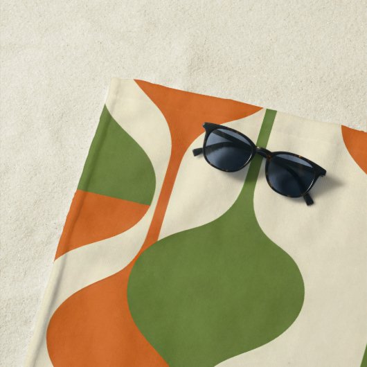 Serviette De Plage Mustard Bloom (En situation)