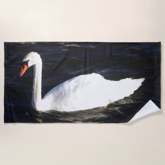 Serviette de plage Mute Swan (Devant)