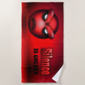 Serviette De Plage Mutemoji (Devant)