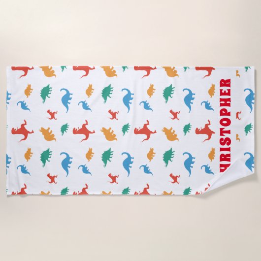 Serviette De Plage My Dinosaur Adventure (Devant)