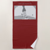 Serviette De Plage My Favorite Golf Coach (Devant)