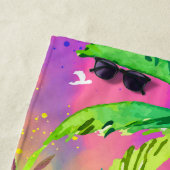 Serviette De Plage Myrtle Beach est mon Happy Place Beach Towel (En situation)