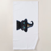 Serviette De Plage Mystic Kitty - Halloween Chat classique T-shirt (Devant)