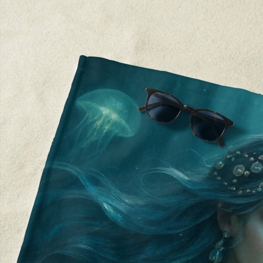 Serviette De Plage Mystical Mermaid (En situation)