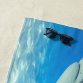Serviette De Plage Nage des requins Eau bleue (En situation)