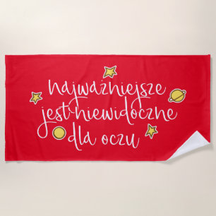 Serviette De Plage Najważniejsze jest niewidoczne dla oczu